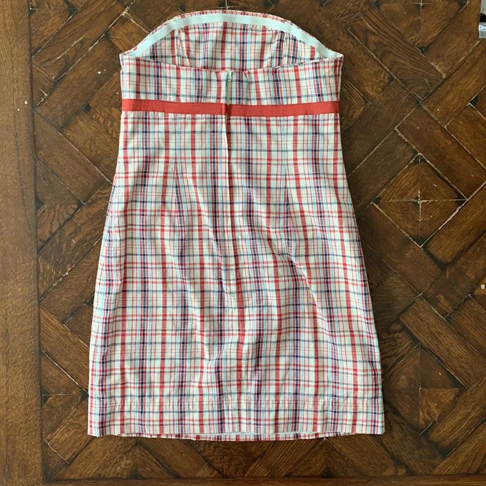 Lilly Pulitzer Plaid Strapless Dress - Picture 7 of 7